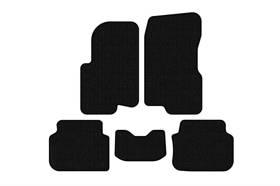 Smart 1998–2007 Gumijas salona paklājiņi Carsuit (2003-2007, Forfour, melni) Foto 1