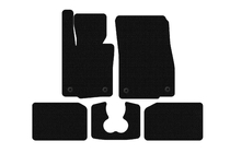 Mini Cooper F55/56/57 2014–2023 Gumijas paklājiņi Carsuit (S F55, 5 durvju, melni) foto 1