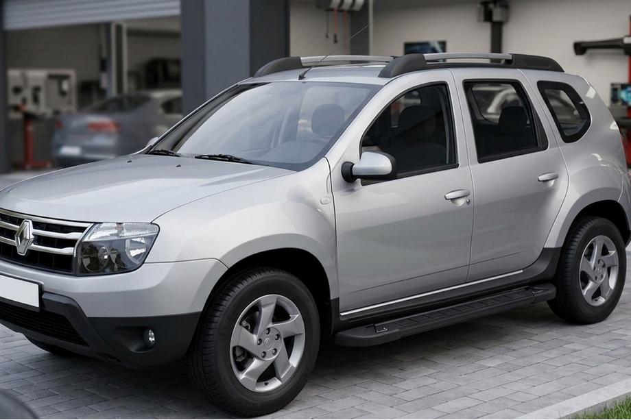 Dacia Duster 2008–2018 Sānu sliekšņi RedLine Black (2 gab., alumīnijs) Image