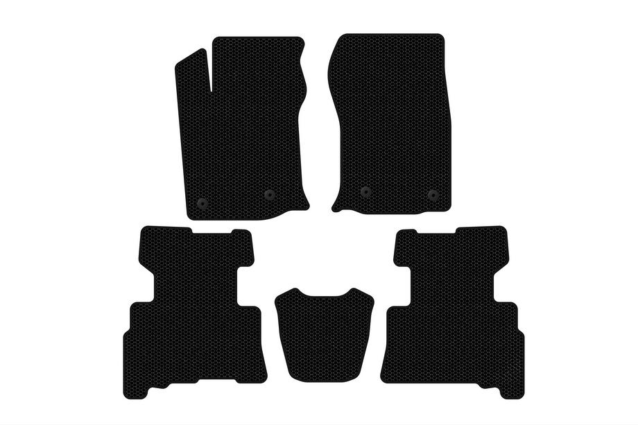 Toyota 4Runner 2009–2024 Carsuit gumijas salona paklājiņi (2 rindas, 2014-2024, 7-vietīgs, melni) Image