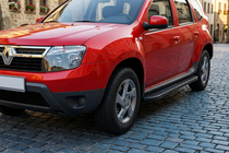 Renault Duster 2008–2017 Sānu pakāpieni Bosphorus Black (2 gab., alumīnijs) foto 1