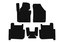 Volkswagen Touran 2003–2010 Carsuit gumijas salona paklājiņi (2 rindas, 2006-2010, 7-vietīgs, melni) foto 1