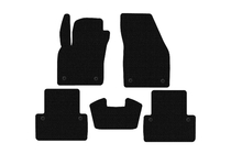 Volvo V50 2004–2012 Gumijas paklājiņi Carsuit (2007-2012, SW, melni) foto 1