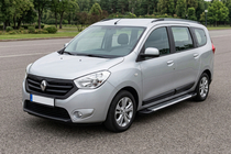 Dacia Lodgy 2012–2022 Sānu sliekšņi Line (2 gab., alumīnijs) foto 1