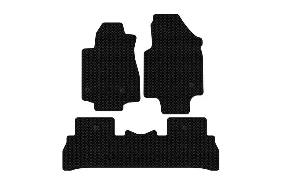 Honda Pilot 2008–2015 Gumijas paklājiņi Carsuit (2008-2012, 7-vietīgs, melni) Foto 1