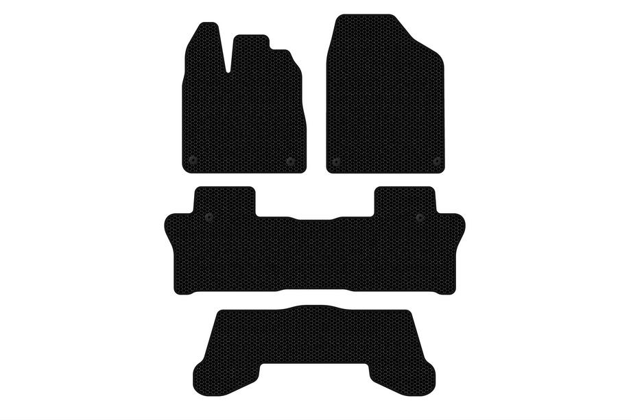 Honda Pilot 2015–2022 Carsuit gumijas salona paklājiņi (3 rindas, melni) Image