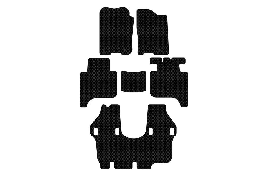 Infiniti QX56 2004–2010 Carsuit gumijas paklājiņi (3 rindas, 2004-2008, melni) Image
