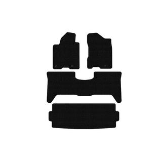 Gumijas salona paklājiņi Carsuit (3 rindas, 2003-2008, melni) Nissan Armada 2003–2015 foto 1