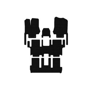 Gumijas paklājiņi Carsuit (3 rindas, 7 vietas, melni) foto 1