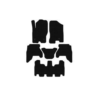 Gumijas salona paklājiņi Carsuit V1 (3 rindas, melni, 2010-2014) Nissan Pathfinder R51 2005–2014 foto 1