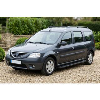 Sānu sliekšņi Allmond Black (2 gab., alumīnijs) Dacia Logan MCV 2004–2014 foto 3