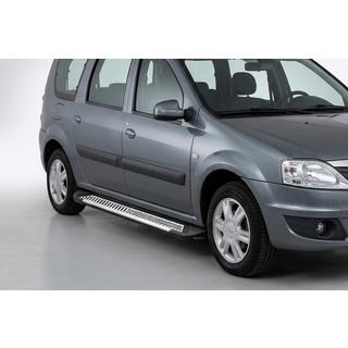 Sānu sliekšņi Line (2 gab., alumīnijs) Dacia Logan MCV 2004–2014 foto 1