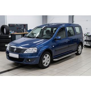 Sānu pakāpieni Maydos V1 (2 gab., alumīnijs ↗ nerūsējošais tērauds) Dacia Logan MCV 2004–2014 foto 3