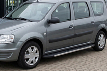 Renault Logan MCV 2005–2013 Sānu pakāpieni Duru (2 gab., alumīnijs) foto 3