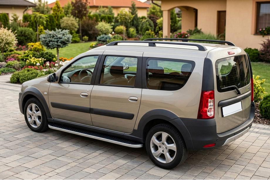 Renault Logan MCV 2005–2013 Sānu pakāpieni Tayga Grey (2 gab., alumīnijs) Image