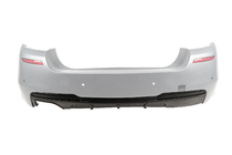 BMW 5. sērija F10/F11 2010–2016 Aizmugurējā bampera difuzors vienpusējam dubultajam izpūtējam (M-Performance) foto 1