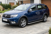 Dacia Logan MCV 2013–2020 Sānu pakāpieni Maydos V1 (2 gab., alumīnijs ↗ nerūsējošais tērauds) foto 1