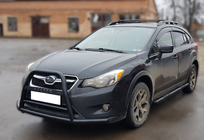 Subaru XV 2011–2017 Kengurubārs F1-71 Black (nerūsējošais tērauds) foto 2
