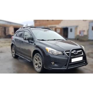 Kengurubārs F1-71 Black (nerūsējošais tērauds) Subaru XV 2011–2017 foto 3