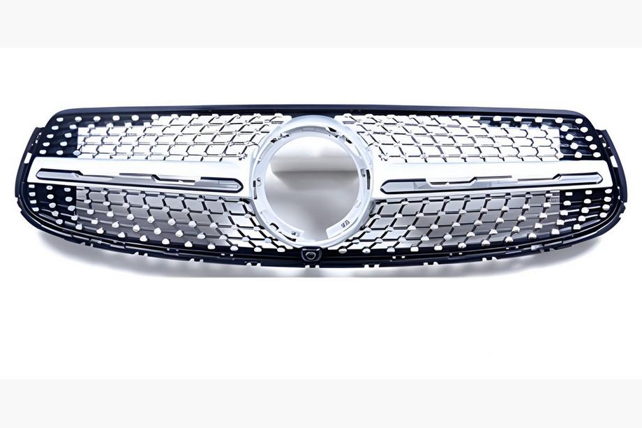 Mercedes GLC Coupe C253 2016–2023 Priekšējā reste Diamond Silver (GLC 43 AMG/GLC 63 AMG/AMG-Line 2019-2022) Bez kameras vietas Foto 2