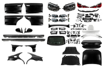 Mercedes S-class W221 2005–2013 W223 restailinga komplekts ar durvju rokturiem un ieliktņiem (bez buferiem) foto 1