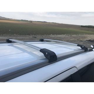 Jumta šķērsstieņi integrētiem jumta reliņiem ar atslēgas slēdzeni WingCarrier V2 (2 gab.) Dacia Lodgy 2012–2022 foto 1