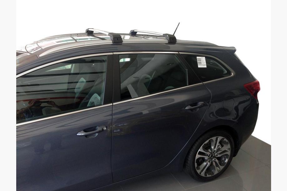Kia Ceed 2012–2018 Jumta šķērsstieņi integrētiem jumta reliņiem ar atslēgas slēdzeni WingCarrier V2 (2 gab.) Pelēks Image