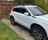 Suzuki Vitara 2015– Jumta šķērsstieņi integrētiem jumta reliņiem ar atslēgas slēdzeni WingCarrier V2 (2 gab.) Melns foto 2