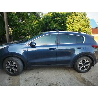 Jumta šķērsstieņi integrētiem jumta reliņiem ar atslēgas slēdzeni WingCarrier V2 (2 gab.) Kia Sportage 2015–2021 foto 1