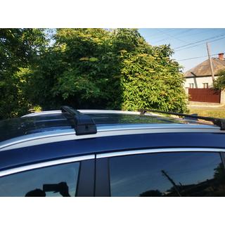 Jumta šķērsstieņi integrētiem jumta reliņiem ar atslēgas slēdzeni WingCarrier V2 (2 gab.) Kia Sportage 2015–2021 foto 2