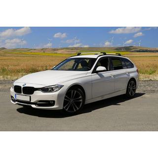Jumta šķērsstieņi integrētiem jumta reliņiem ar atslēgas slēdzeni WingCarrier V2 (2 gab.) BMW 5. sērija F10/F11 2010–2016 foto 1