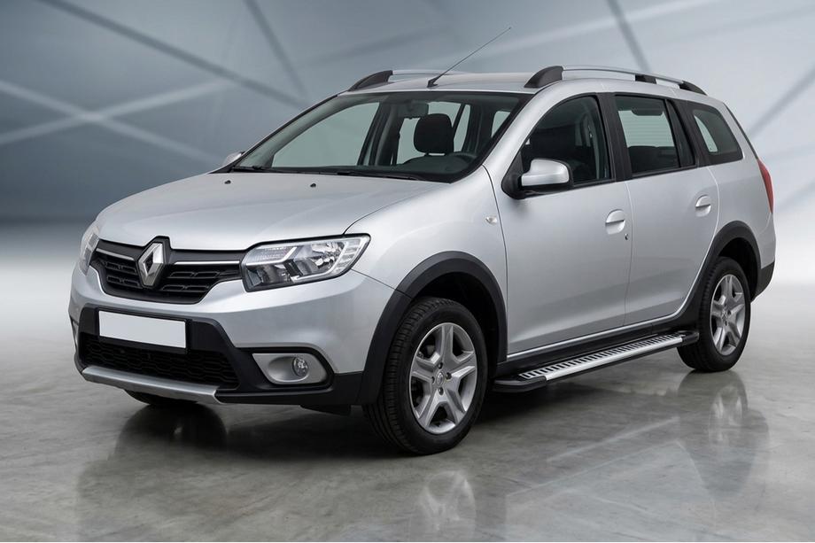 Renault Logan MCV 2013–2022 Sānu sliekšņi Line (2 gab., alumīnijs) Image