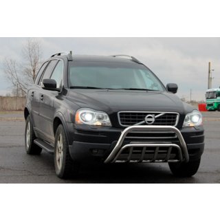 Priekšējais bullbar WT002 (nerūsējošais tērauds) Volvo XC90 2002–2014 foto 2