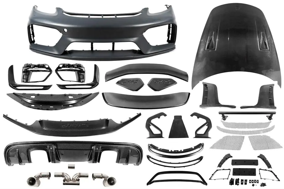 Porsche Boxster/Cayman 982 (718) 2016– GT4RS virsbūves bodykit komplekts (ABS + oglekļa šķiedra) Image