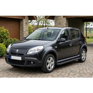 Sānu sliekšņi Allmond Black (2 gab., alumīnijs) Dacia Sandero 2007–2013 foto 1
