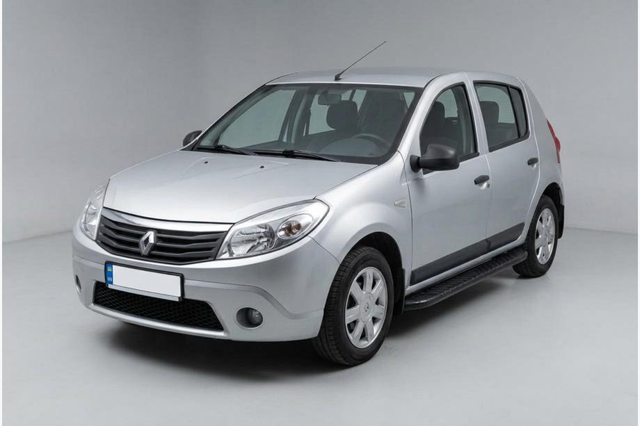 Dacia Sandero 2007–2013 Sānu pakāpieni Bosphorus Black (2 gab., alumīnijs) Image
