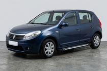 Renault Sandero 2007–2013 Sānu sliekšņi Line (2 gab., alumīnijs) foto 1