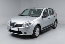 Renault Sandero 2007–2013 Sānu pakāpieni Bosphorus Black (2 gab., alumīnijs) foto 1