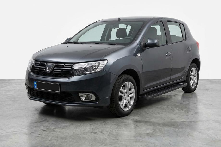 Dacia Sandero 2013–2020 Sānu sliekšņi Allmond Black (2 gab., alumīnijs) Image