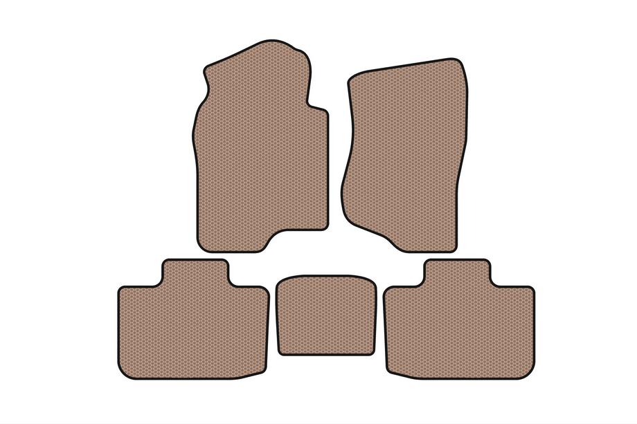 Cadillac Escalade 2007–2014 Gumijas paklāji Carsuit (2 rindas, bēši) Image