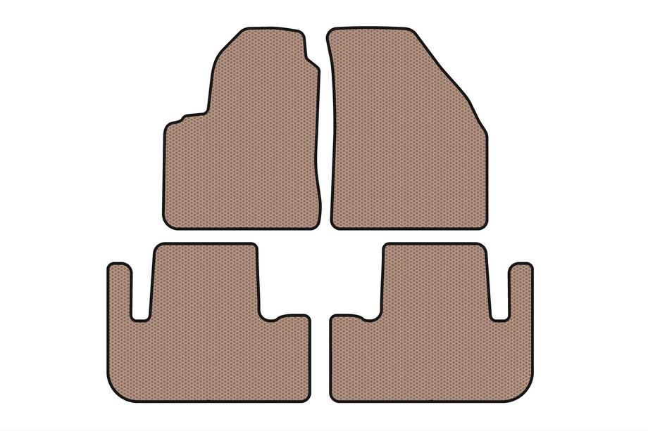 Chevrolet Tacuma/Rezzo 2000–2008 Gumijas paklājiņi Carsuit (Bēšs) Image