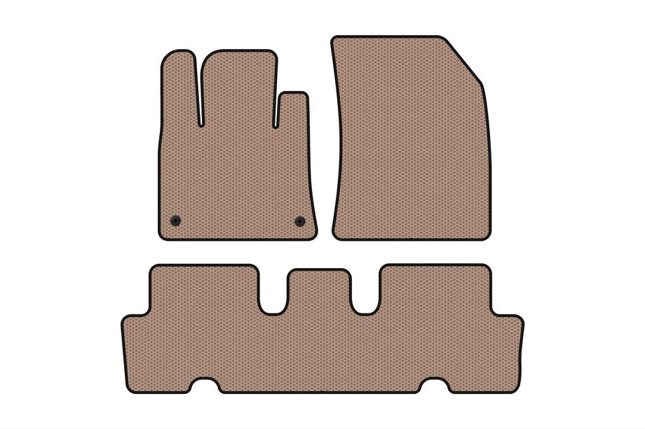 Citroen C-4 Picasso 2013–2022 Gumijas paklājiņi Carsuit V1 (2 rindas, bēši) Image