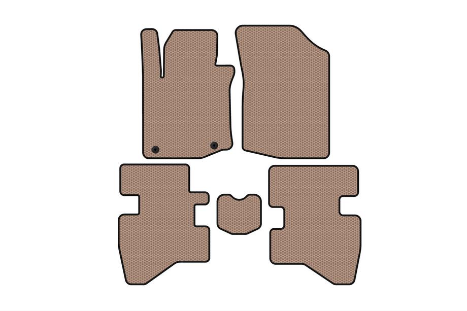 Citroen C-1 2014–2021 Gumijas paklājiņi Carsuit (HB, bēši) Image