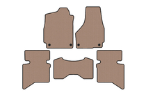 Dodge RAM (DS/DJ/D2) 2009–2024 Carsuit gumijas salona paklājiņi (2009+, 5-vietīgs/4-vietīga kabīne, bēšs) foto 1