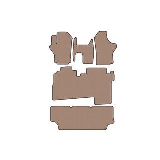 Gumijas salona paklājiņi Carsuit (2004-2007, 3 rindas, 8-vietīgs, bēšs) Hyundai H200, H1, Starex 1998–2007 foto 1