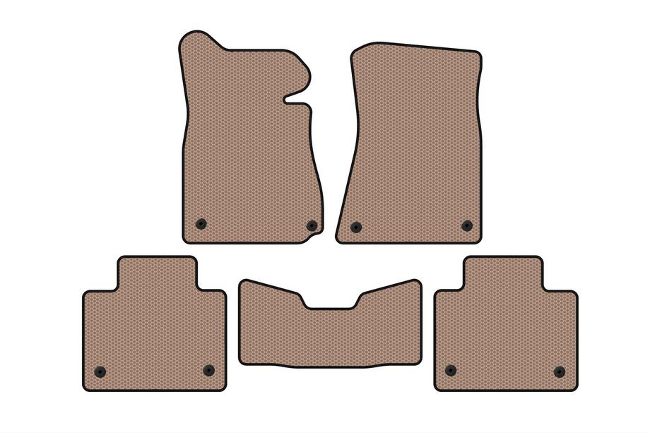 Lexus GS 2011–2020 Gumijas salona paklājiņi Carsuit (2011-2015, SD, 2WD, beige) Foto 1