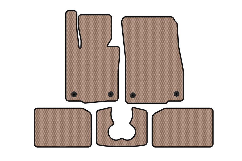 Mini Cooper F55/56/57 2014–2023 Carsuit gumijas salona paklājiņi S F55, 5 durvju, bēši Image