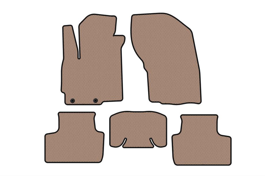 Mitsubishi ASX 2010–2023 Carsuit gumijas salona paklājiņi (2019-2023, bēši) Image