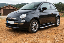 Fiat 500/500L 2013–2022 Sānu pakāpieni Maydos V1 (2 gab., alumīnijs ↗ nerūsējošais tērauds) foto 1