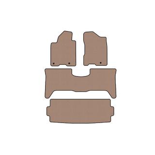Carsuit gumijas salona paklājiņi (3 rindas, 2003-2008, bēši) Nissan Armada 2003–2015 foto 1